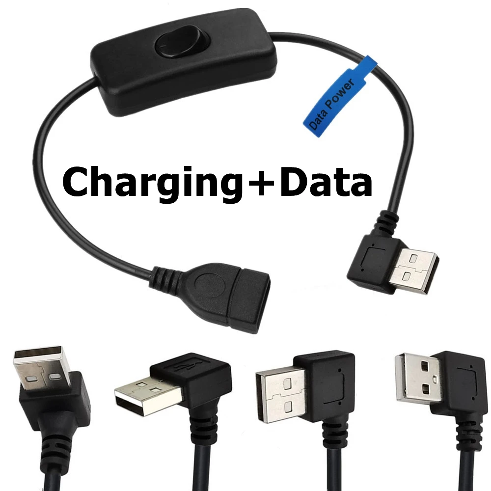 Pi Camera Cable - 90 degree USB Male to Female