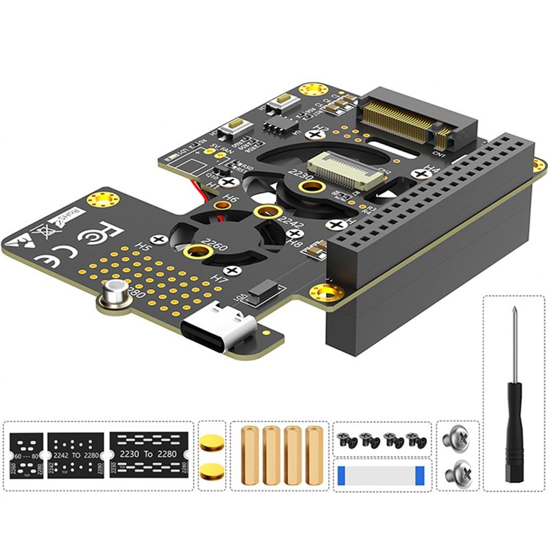 Pi 5 Case - For Raspberry Pi 5 Pcie To