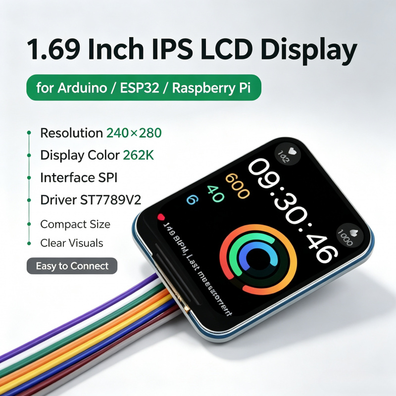 Pi Display - 1.69 Inch IPS LCD Module ST7789V2