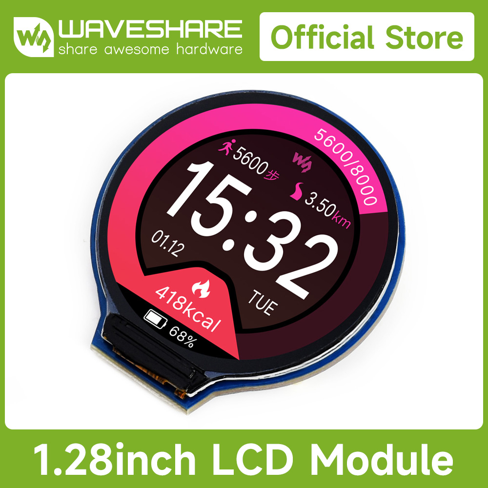 Waveshare 1.28inch Round LCD D - Pi Display 评论和价格