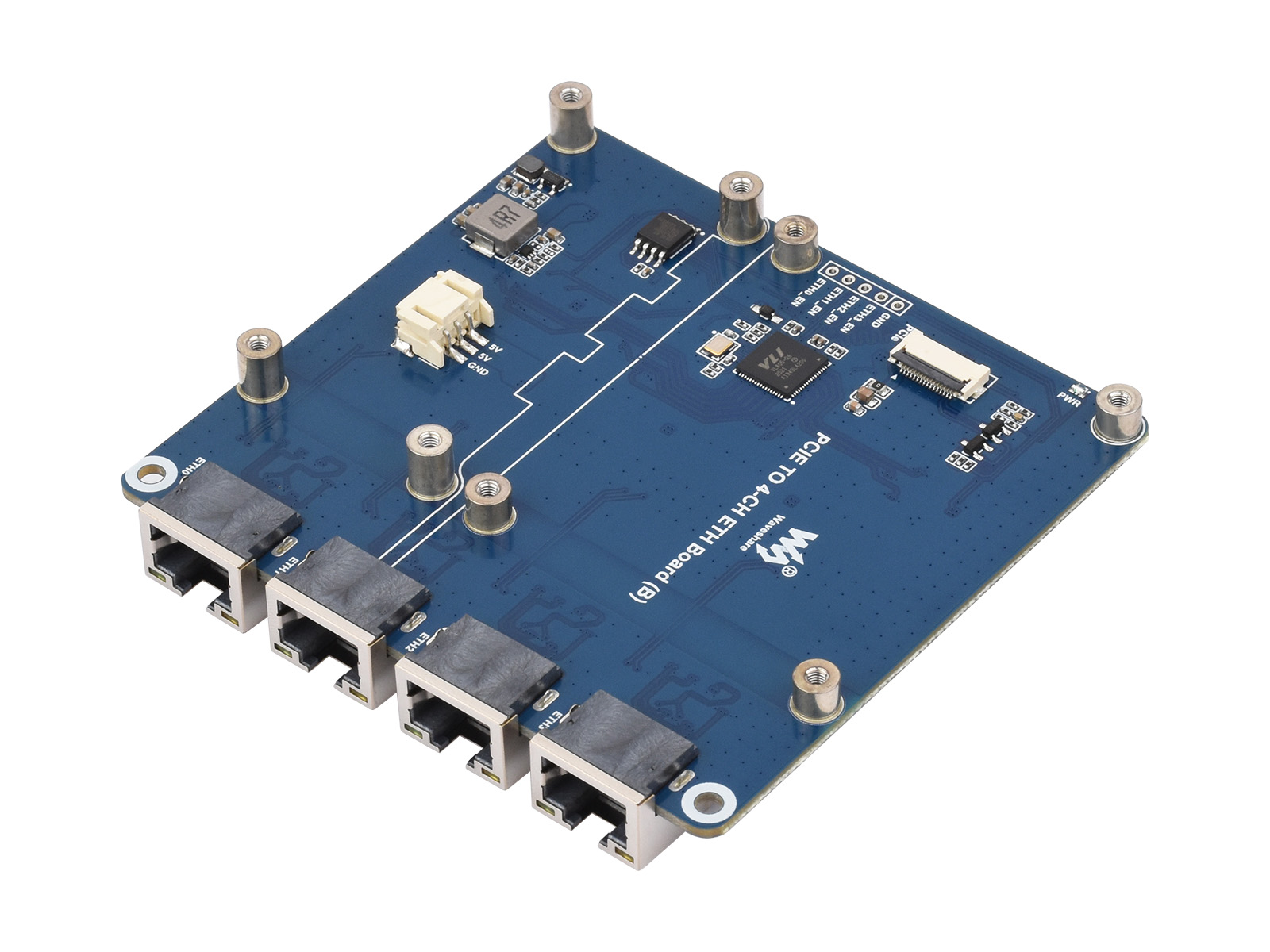 Waveshare PCIe TO 4-Ch Gigabit - Raspberry Pi 5 评论和价格