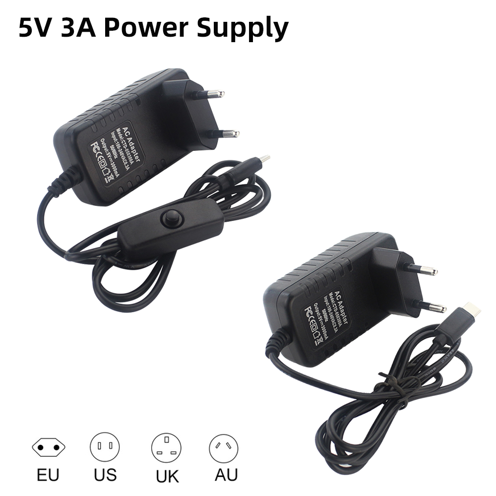 5V 3A Raspberry Pi 4 Power Sup - Pi Power Supply 评论和价格