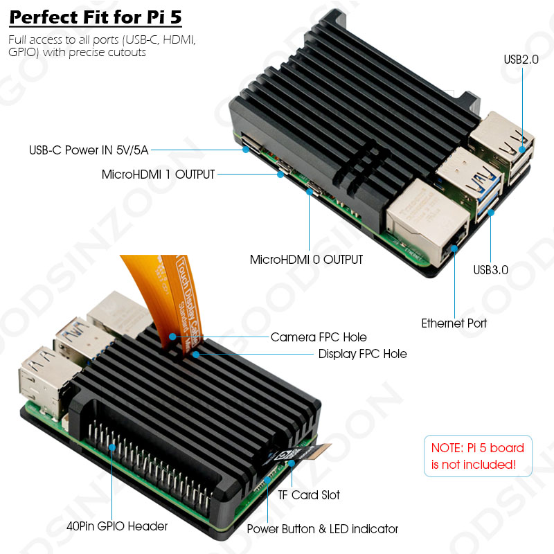 Raspberry Pi 5 Aluminum Armor  - Pi Cooler 评论和价格