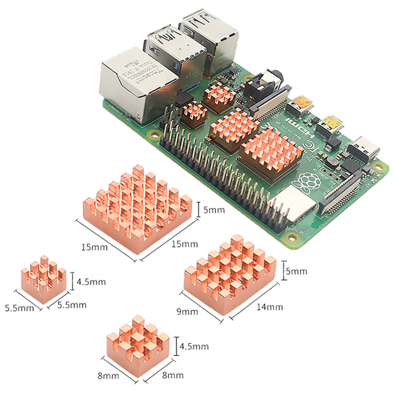 Metal Copper Aluminum Heatsink - Pi Cooler 评论和价格
