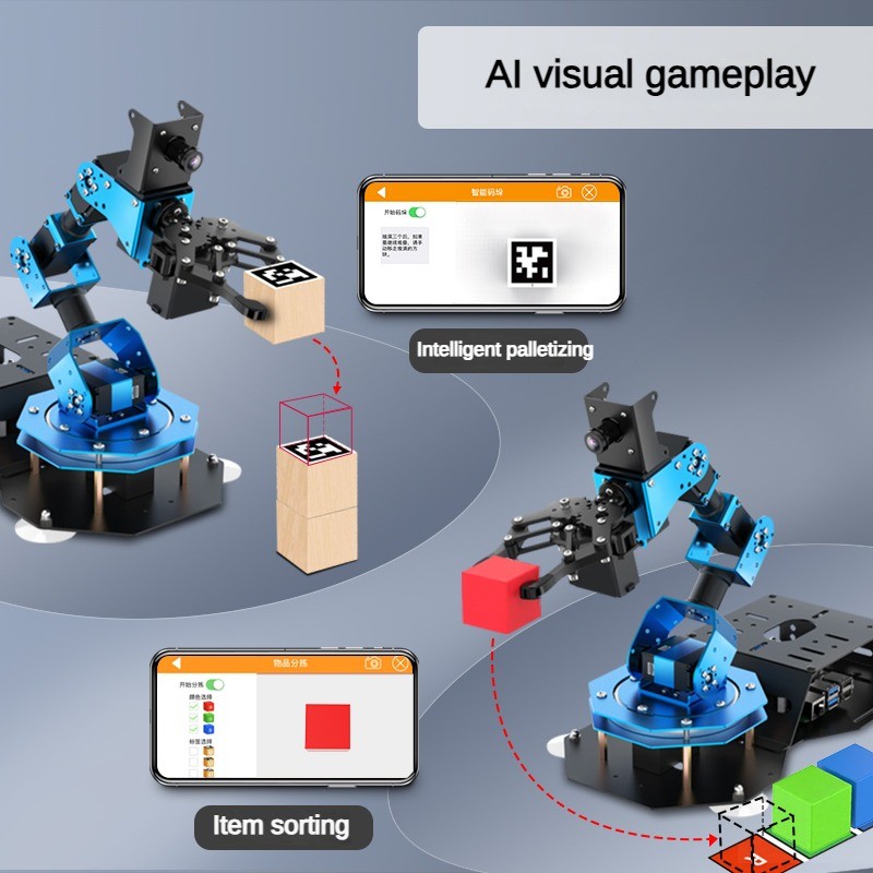6 Dof Robot Arm with Servo Cla - Raspberry Pi Kit 评论和价格