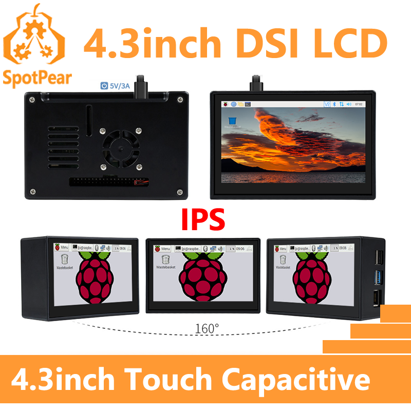Raspberry Pi 4.3inch DSI Displ - Pi 5 Case 评论和价格