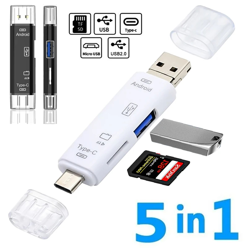 5 in 1 Multifunction Usb 2.0 T - Micro Sd Card 评论和价格