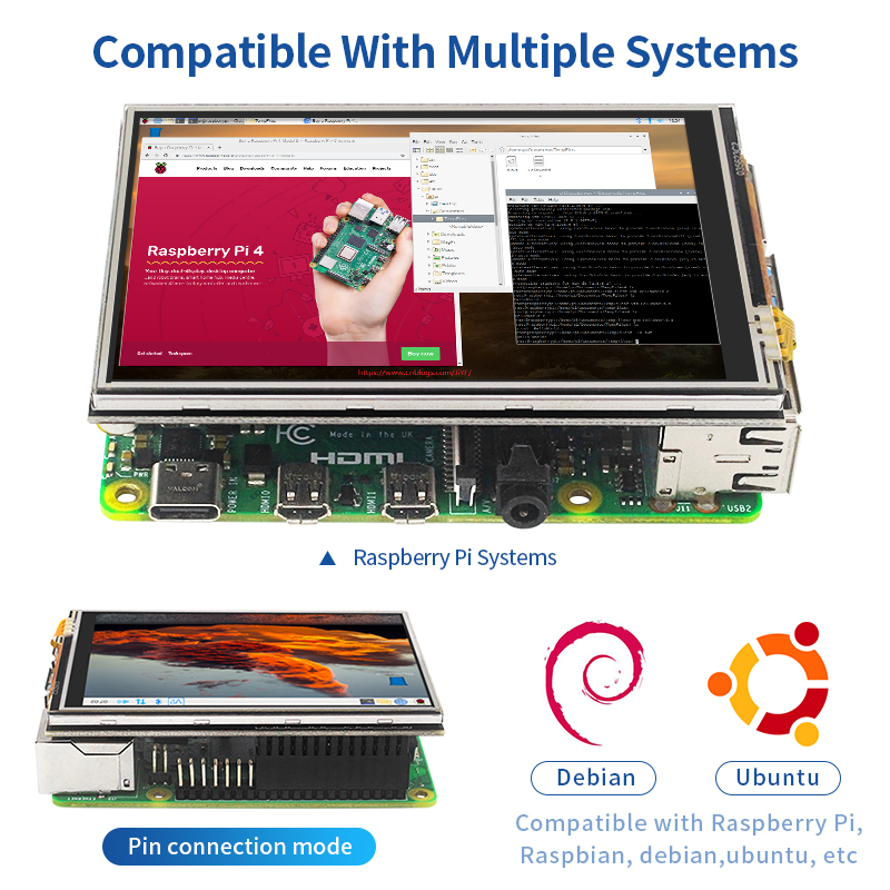 3.5 inch Raspberry Pi 4 Touch  - Pi 4 Case 评论和价格