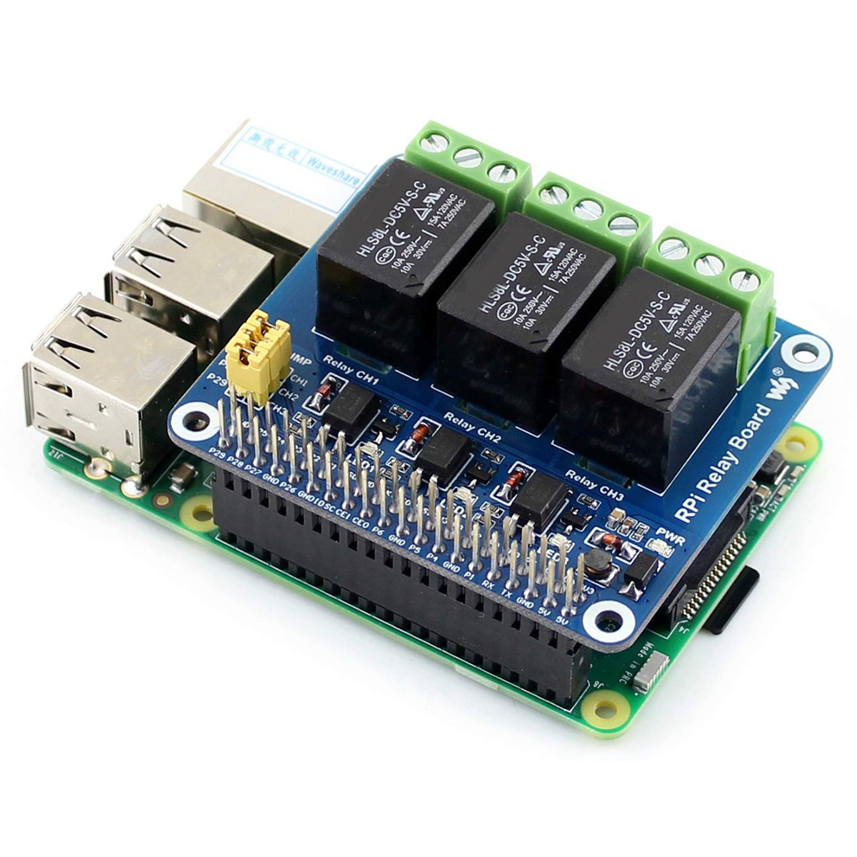 Waveshare 5V 3-Channel Relay M - Raspberry Pi Kit 评论和价格