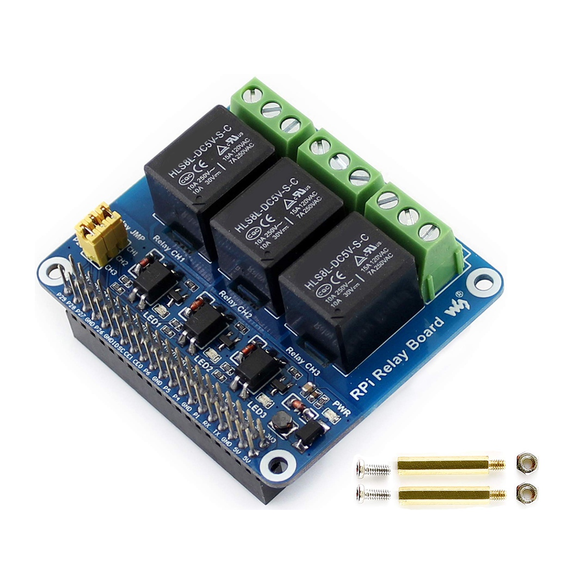 Waveshare 5V 3-Channel Relay M - Raspberry Pi Kit 评论和价格