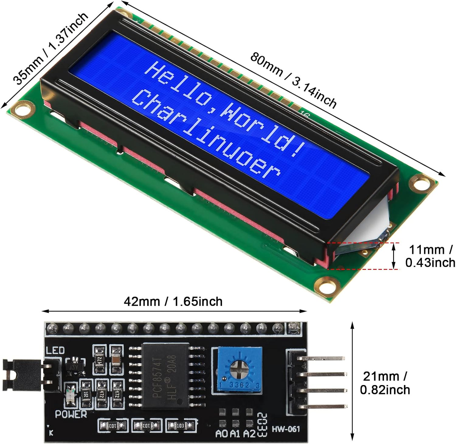 1Set 1602 LCD 20*4 Blue Screen - Pi Display 评论和价格