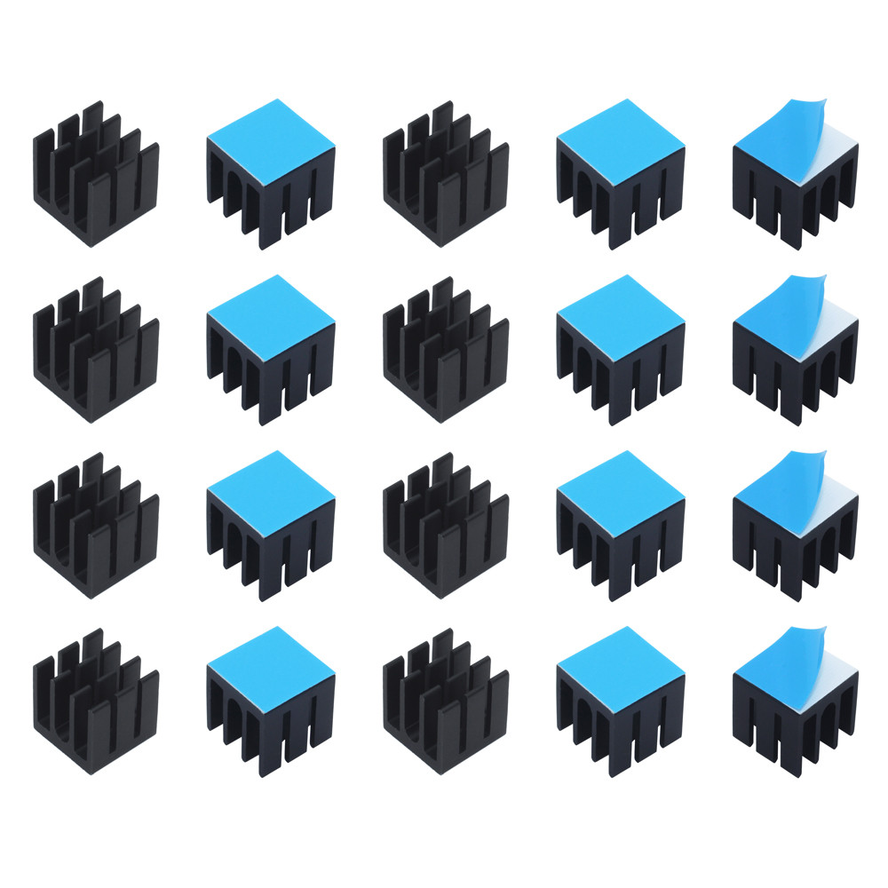 12x12x12mm 50pcs Aluminum Heat - Pi Cooler 评论和价格