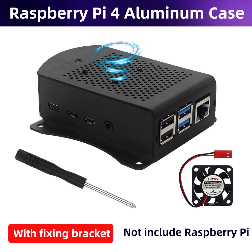 Raspberry Pi 4 Aluminum Alloy  - Pi 4 Case 评论和价格