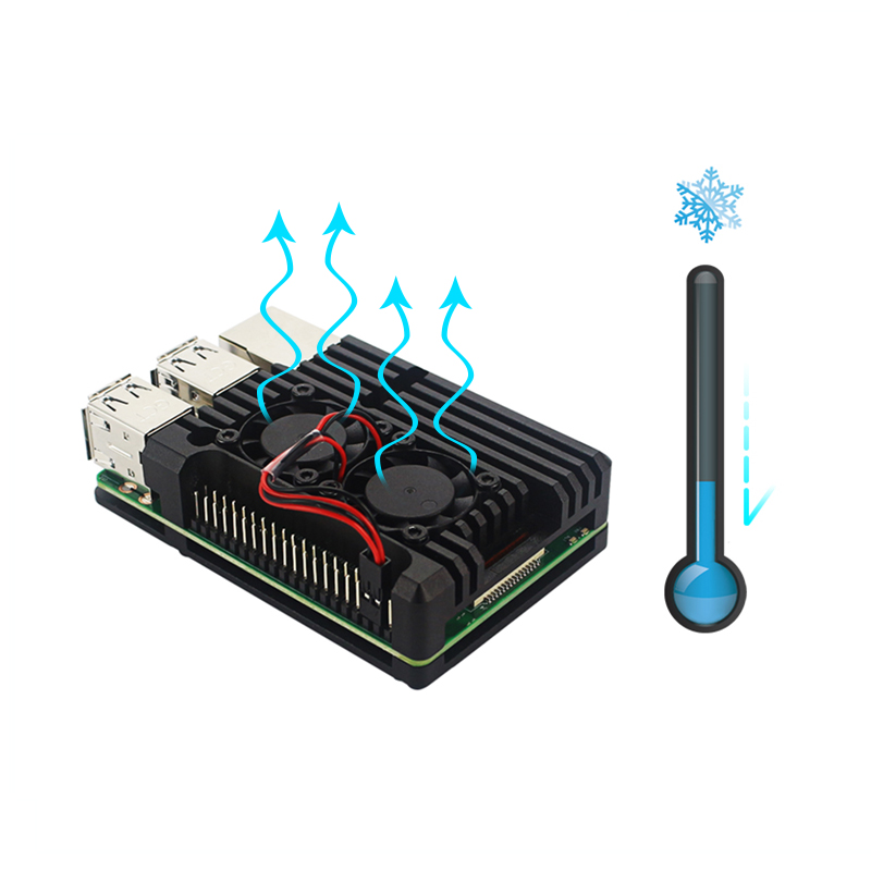 Raspberry Pi 3B+ 3B Aluminum C - Pi Cooler 评论和价格