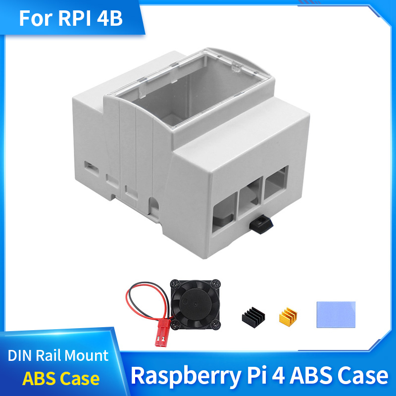 Raspberry Pi 4 ABS Case DIN Ra - Pi 4 Case 评论和价格